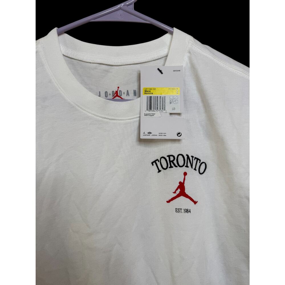 NWT Jordan x Toronto Jordan Toronto City LBR Short Sleeve Crew - Men's Sz: S E7